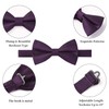 Enlision Bow Tie for Men Plain Bow Tie with Pocket