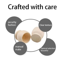 Wooden Egg Cups 4 Egg Cups Boiled Egg Holder Easter Decor Egg Cup Set