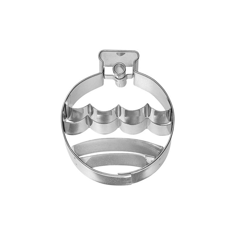 Birkmann 1010699510 Cookie Cutter Christmas Ball 6.5 cm, Grey Plastic,