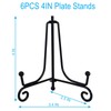 HENABLE 6PCS Premium Black Iron Plate Stands for Display 4