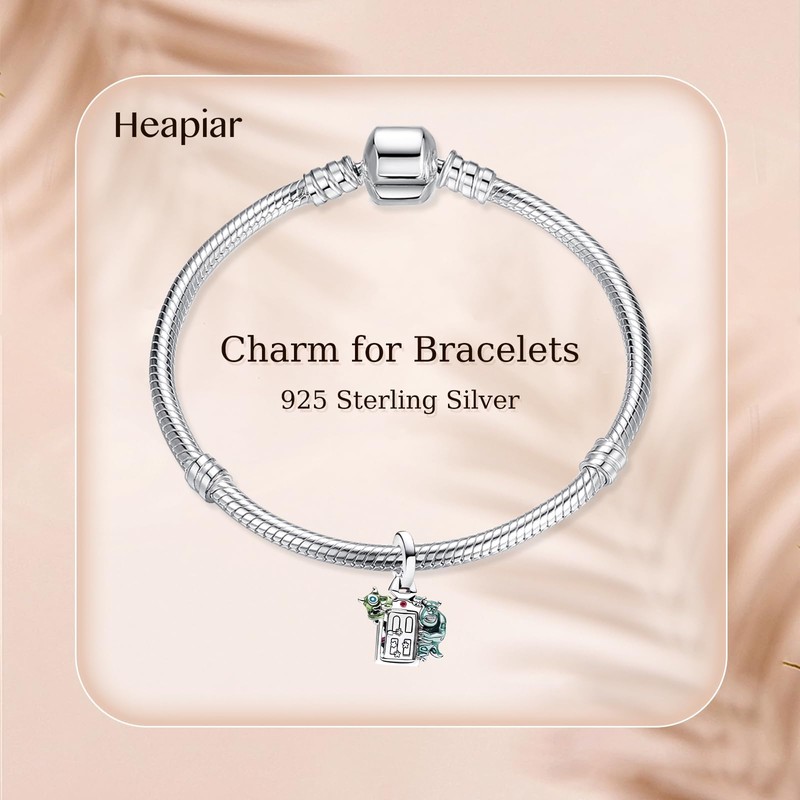 HAEPIAR S925 Sterling Silver Charm for Bracelet Necklace Charm Dangle