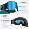 SKIWARRIOR Bluetooth Smart Ski Goggles with Walkie-Talkie for Adult-Anti Fog