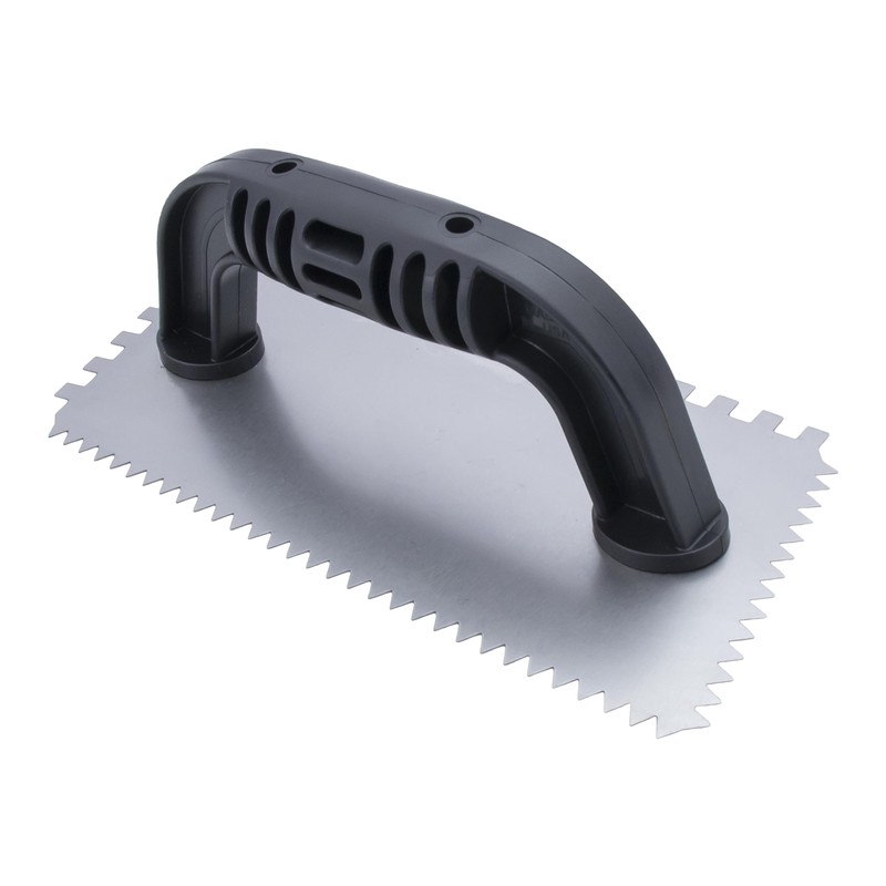 MARSHALLTOWN QLT Economy Notched Trowels, Double Notch Trowel Style, Square