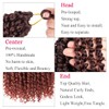 Leeven Ombre Red Pre-Twisted Passion Twist Crochet Hair 10 Inch