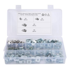 Spire Clip Nut 304 Stainless Steel U Clips Chimney Nut 304 Stainless Steel Fastener M4 M5 M6 M8 for Motorcycle Car 160pcs