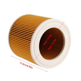 Yosoo Filtro de Aire para Aspiradora Húmedo/Seco Reemplaza para A2004 A2054 A2204 A2656 Wd2.250 Wd3.200 Wd3.300