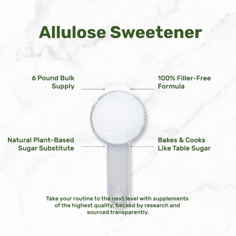 Allulose Sweetener 6 Pounds – Natural Sugar Substitutes, No Aftertaste