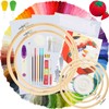 Similane Embroidery Kit 215 Pcs,100 Colors Threads,5 Pcs Embroidery Hoops,3
