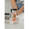 Infusion Pro Glass Fruit Infuser Water Pitcher, Heat Resistant for