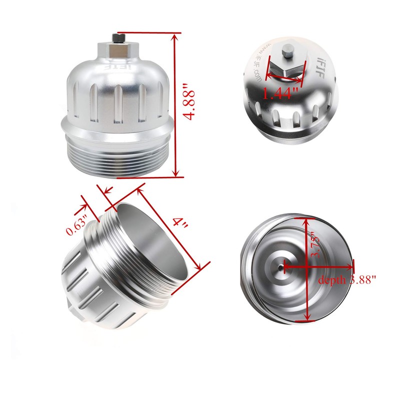 iFJF TP1015 Fuel Filter and 134001 Housing Cap Replacement for