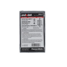 Red Dot IHD3-2 Deep Universal Weatherproof Box, 1-Gang, 3 Holes, 3/4" Hub Size, Silver, Aluminum