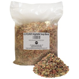 10 POUNDS Vegetable Soup Blend Dried Dehydrated Vegetable Flakes To Make Ramen Noodle Soup