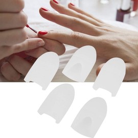 Clip para Quitar Esmalte de Uñas Portátil, Soporte para Almohadillas para Remojar Uñas de Gel UV, Envoltura Quitaesmalte de Uñas, Tapa para Remojo de Uñas, Herramienta de Manicura (Blanco)