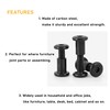 binifiMux 114pcs Black M6 Hex Drive Socket Cap Bolts Assortment