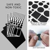 Pack of 6 Black Blackout Stickers, LED Light Blocker Stickers,