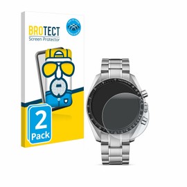 brotect 3D Curved Screen Protector Matte compatible with Omega Speedmaster Moonwatch Professional (42 mm) (2 Pack) - Full Screen Coverage