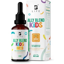 Ally Blend Kids en gotas 60 ml 2 meses de consumo Adicionado con Vitamina C y Zinc Ally Blend Kids B Life.