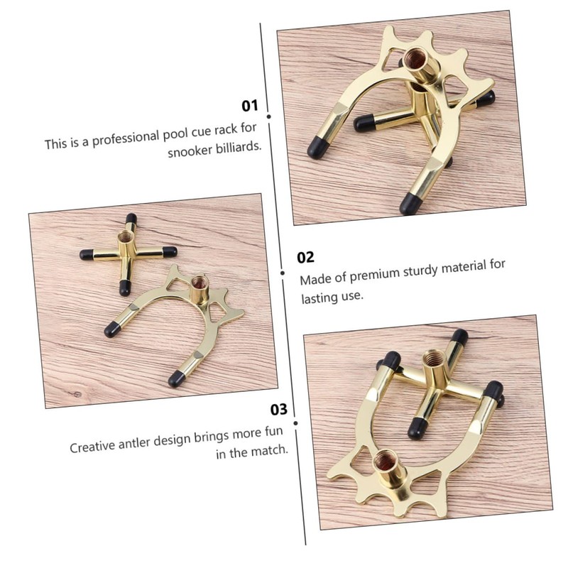 Mipcase Pool Cue Bridge Head Portable and Lightweight Billiards Cue