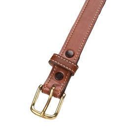 Amish-Made Dressy Brown Leather Belt - 1" x 44"