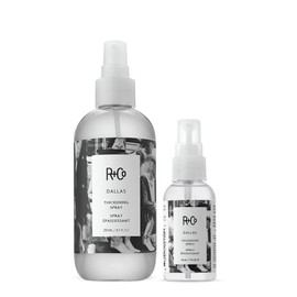 R+Co Dallas Thickening Spray Full + Travel | Blow Out Spray For Volume + Body + Shine | Vegan + Cruelty-Free | 8.5 + 1.7 Oz