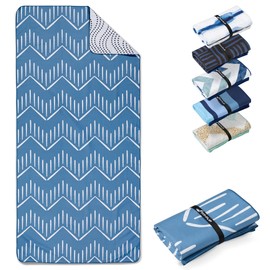 Fit-Flip XXL Beach Towel, Microfibre Bath Towel, Beach Towels, Lightweight and Quick-Drying, 100% Recycled Microfibre Towel, Beach Towel for Bathing (Brushes 160 x 90 cm)