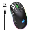 HXSJ Keyboard and Mouse Combo Wired K68 RGB Streamer Mini