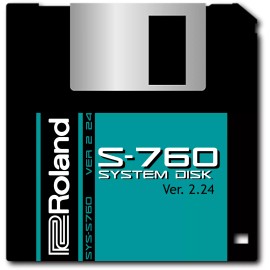 16Samples Roland S-760 OS Boot  Disk - v.2.24 - S760 - Operating System 2.24 Boot Disk