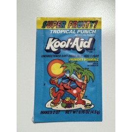 Kool-Aid Vintage 90s Kool-Aid Super Fruity Tropical Punch Flavor Packet NOS