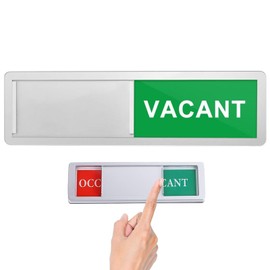1Pcs Vacant/Occupied Sliding Door Sign Do Not Disturb Door Sign for Room Office Bathroom Ideal for Office Public Toilet Administrative Office's Stainless Steel Doors Wood Plastic or Glass Door