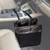 Ginsco 2 Gallons Open-Top Car Trash Can, Hanging Leakproof Car