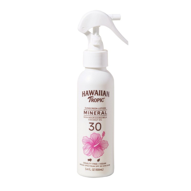 Hawaiian Tropic Skin Nourishing Milk Mineral Sunscreen Spray Lotion SPF