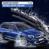Front and Rear Windshield Wiper Blades, 3 Pcs Front and