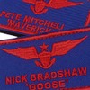Goose & Maverick Funny Embroidered Iron/Sew on Patch 3.8"x2.2" Embroidered