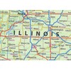 Illinois Physical State Map - 15.1 x 23.3 Inches -