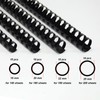 RAYSON Pack of 40 Black 125-200 Sheets 21 Rings 16mm