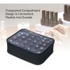 UOZL Small Clear Nail Polish Organizer Holds 30 bottles(15ml-0