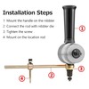 Sheet Metal Nibbler Cutter Double-Headed Sheet Cutter Nibbler Drill Attachment