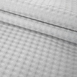 River Dream Stall Waffle Weave Shower Curtain with Snap-in Liner,Cotton Blend Fabric Heavy Duty,No Hooks Needed Shower Curtain for Bathroom,Hotel Quality Shower Curtain Set,Grey,54x80 inches