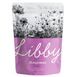 Libby Florafemme | Microbiome Supplement for Women | Contains Blend of 25 Billion CFU Bacterial Cultures, D Mannose, Cranberry, Green Tea, Digestive Enzymes. 60 Vegan Capsules