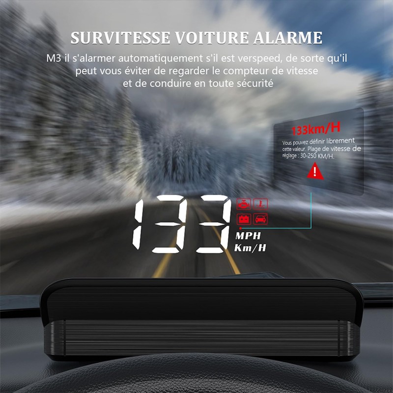 Universal HUD Head-Up Speedometer OBD2 II - Digital M3 Car