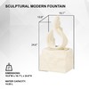 XBrand 25 in H Stone-Look Sculptural Modern Freestanding Fiber Resin