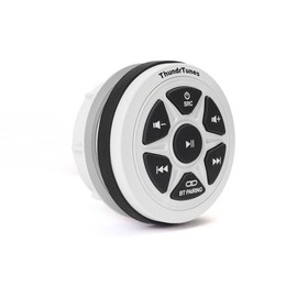 White Boat Stereo Marine Audio with 2 Channels Class D Amplifier AUX USB Bluetooth Streaming Boats Golf Carts Powersports Vehicle Truck UTV ATV