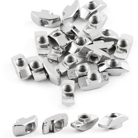 Pack of 150 T-Slot Nuts M5, T-Slot Nuts Carbon Steel Slot Blocks Hammer Head Nut T Nuts Hammer Nut Nut 6 for Aluminium Profile Extrusion Slot