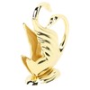 Gold Napkin Holder Elegant Modern Tissue Dispenser Stand Zinc Alloy