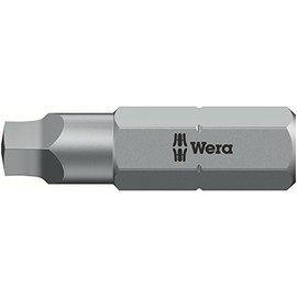 WERA 340245 SQ #1 Screwdriver Bit for Square Socket Screws, Insertion 0.25 inches (6.35 mm), Blade Size: 1.0 inches (25 mm)