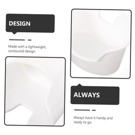 KOMBIUDA Plastic Ear Wash Basin for Ear Wax Removal Cleaning Reusable Ergonomic Safe Design