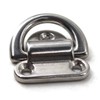 8mm Folding Pad Eye 316 Stainless Steel Lashing Ring Heavy