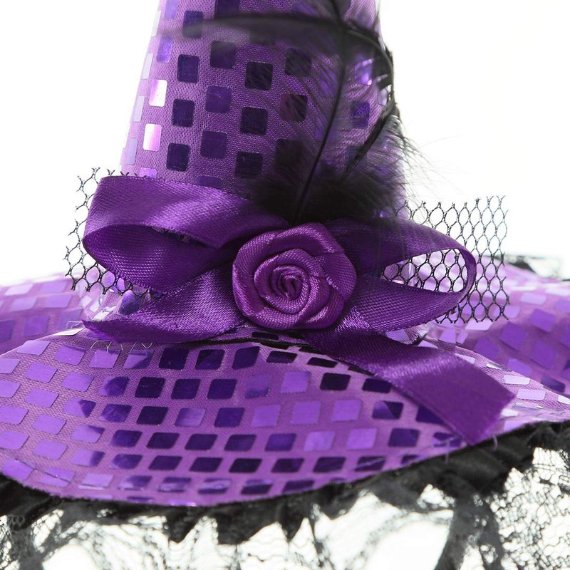 Halloween Decorations Witch Hat Headbands, Halloween Costumes for Women and
