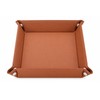 Folding PU Leather Valet Tray for Daily Essentials – Collapsible