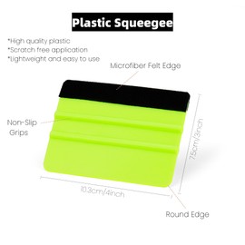 Professional Vinyl Wrap Tool Kit for Car PPF/Tint Installation - 2 Felt Squeegees, 10 Microfiber Felts, Safety Cutter, Vinyl Knife & 5 Blades, Edge Tuck Tool(for Auto Tint/Car Wraps/Window Films)